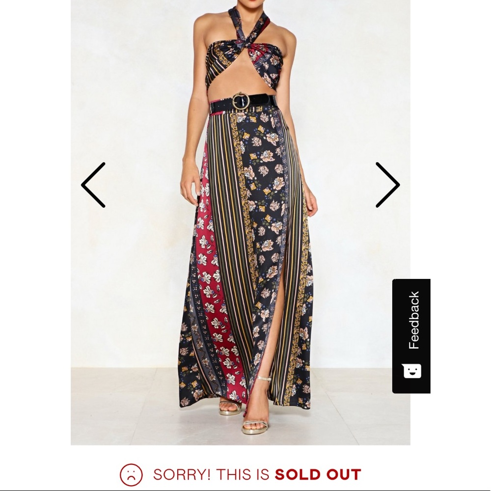 Get Your Mix Printed Bralette and Skirt Set